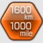 1600 km/1000 miles driven