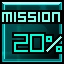 20% of mission complete  