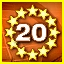 20-20 Vision - Get at least 1 star at Level 20 in all Categories.