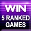5 Ranked Wins - You need to win 5 ranked games online for this achievement.