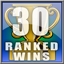 30 Online Ranked Wins Achievement