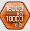16,000 km/10,000 miles driven