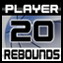 Grab 20 Rebounds With Any Player Achievement